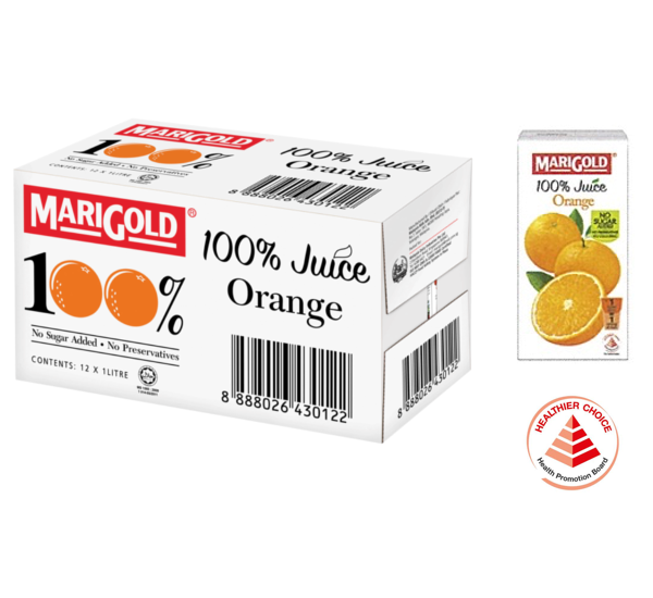 Marigold 100% Orange Juice 12 X 1 Litre - eBazaar Singapore